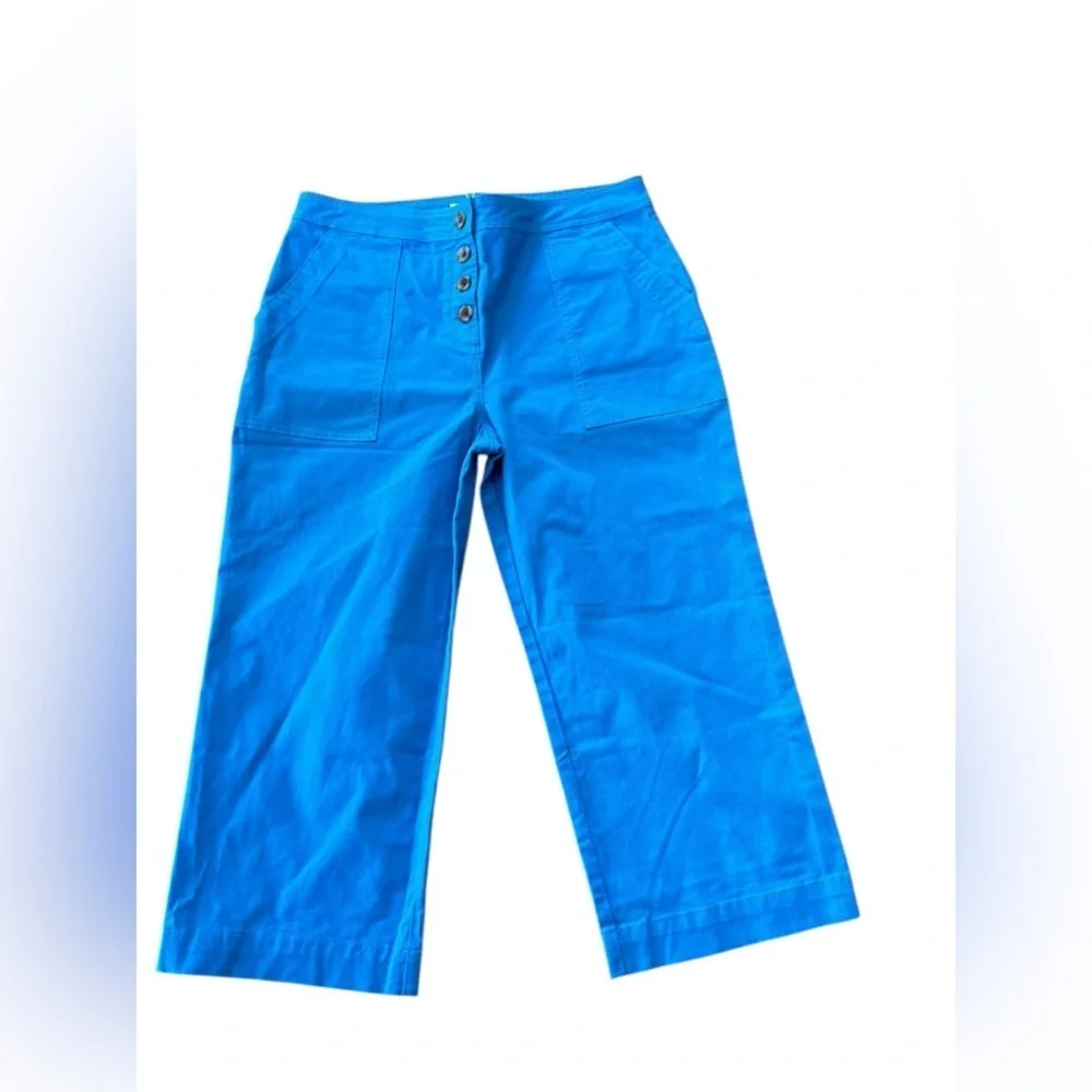 Boden Women's 12p Blue Wide-Leg‎ Pants High Waist